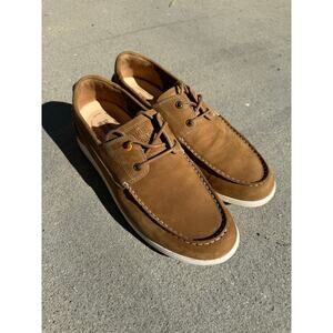 Samuel Hubbard Olema Moc – Nutmeg Nubuck Leather Boat Shoes – Men's Size 12 M